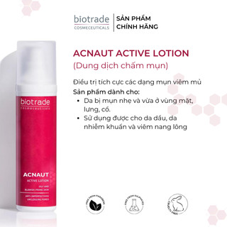 [CHÍNH HÃNG] Lotion Chấm Mụn Sưng, viêm Biotrade Acnaut Active Lotion