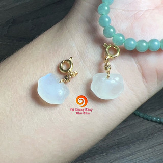 Charm moonstone mix vòng tay