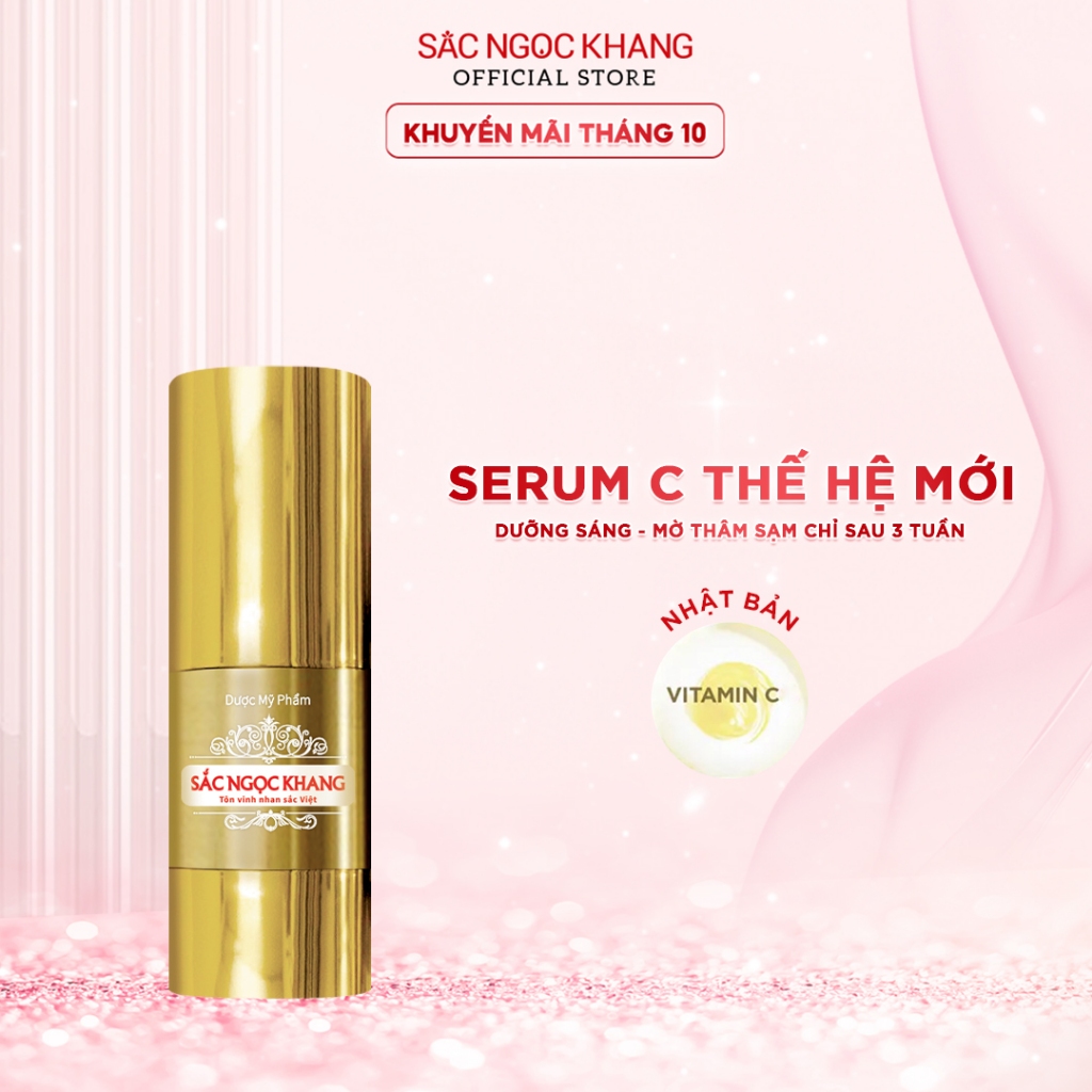 Serum Sắc Ngọc Khang 20ml_Tinh chất dưỡng trắng diệu kỳ từ vitamin C thế hệ mới giúp cấp ẩm, dưỡng trắng vượt trội