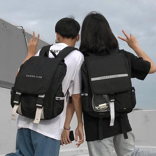 [ MẪU HÓT ] Balo đi học 💖 Freeship 💖 ba lô thời trang du lịch chất kaki dà phản quang đựng laptop phượt màu xanh SL