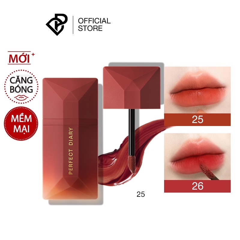 Son kem Perfect Diary ReadMe Lip Veil chất kem nhung lì lâu trôi 14 màu sắc tùy chọn 4g (Màu mới về-New)