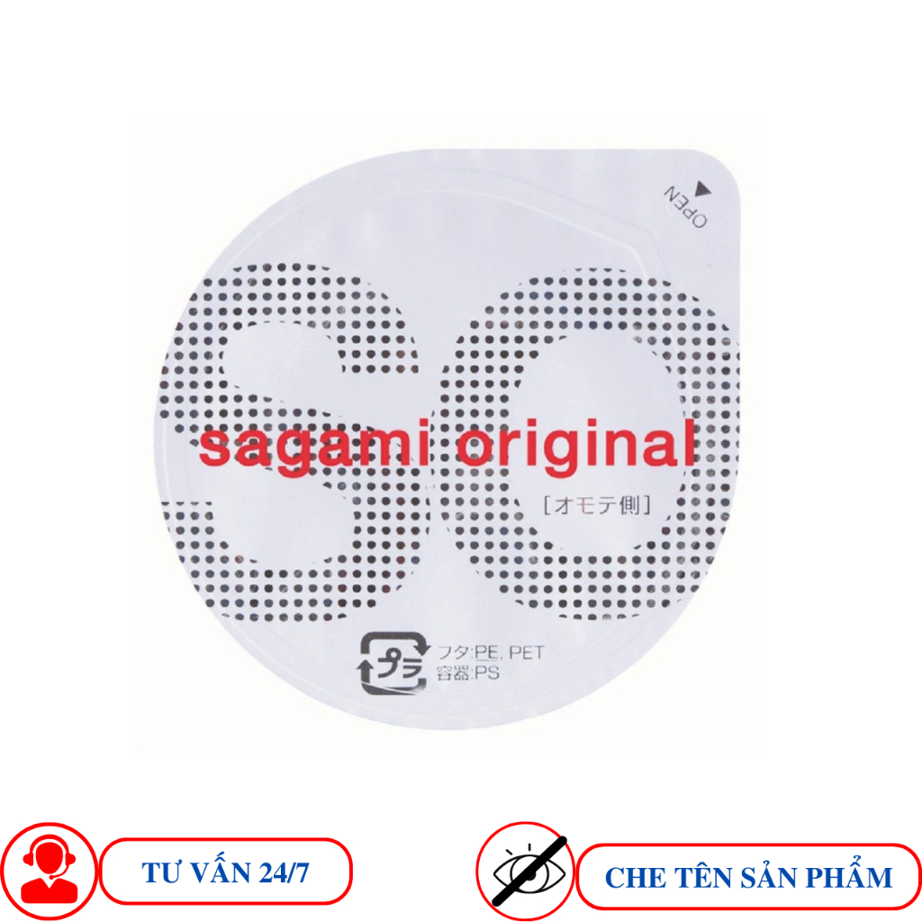 Bao cao su Sagami Original siêu mỏng 0.02 mm hộp 12 cái