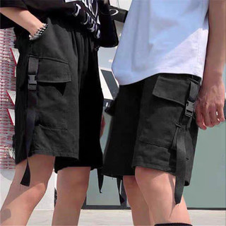 ⚡ HÀNG ĐẸP ⚡ Quần Short Nam Nữ Kaki Túi Hộp Phối Dây Thun Co Giãn Form Dáng Thể Thao Lửng