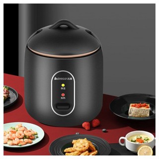 【MỚI】 ( NỒI CƠM ĐIỆN CHIGO ĐEN 1.2L ) Nồi Cơm Điện Mini Chigo Chống Dính 【GTT】