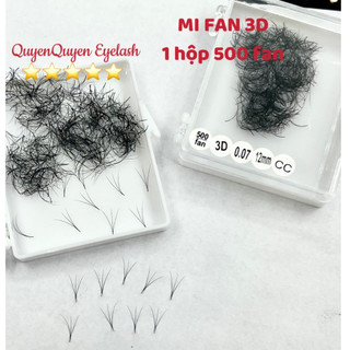 Mi fan 3d hộp 500 fan- 0.07 cong c-cc-d-dụng cụ nối mi-quyên quyên