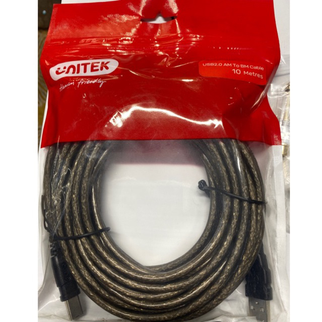 Cable USB to USB MIDI  - Dây máy in, cáp kết nối đàn piano organ - Unitek