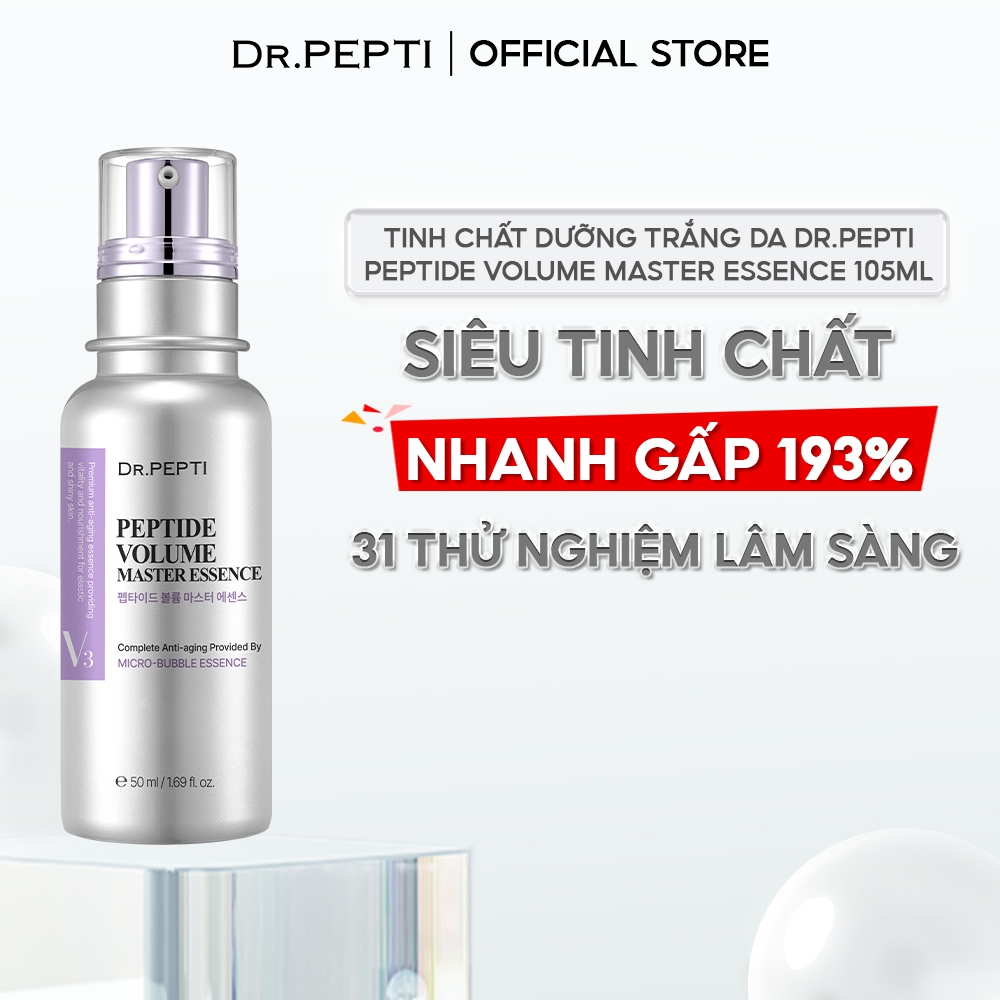 Tinh chất dưỡng trắng da Dr.Pepti Peptide Volume Master Essence 105ml/50ml