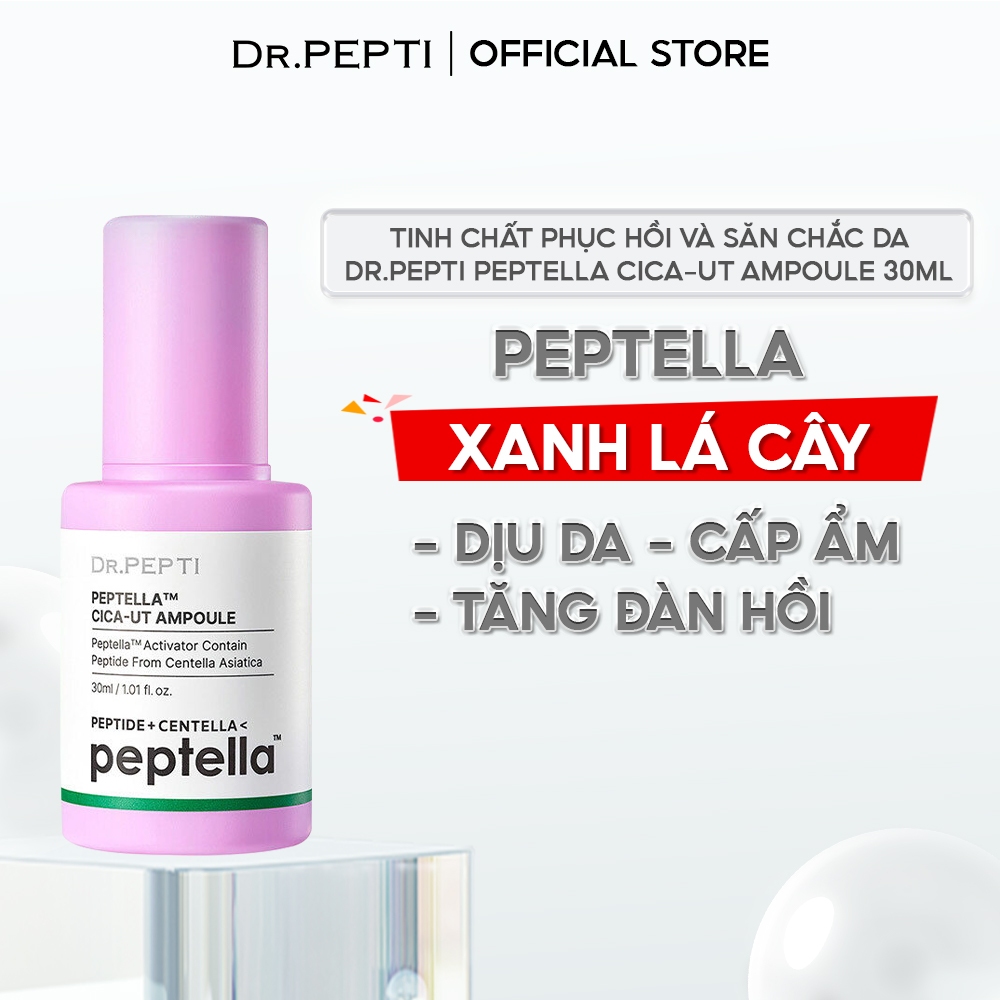 Tinh Chất Phục Hồi Và Săn Chắc Da DR.PEPTI Peptella Cica-Ut Ampoule 30ml