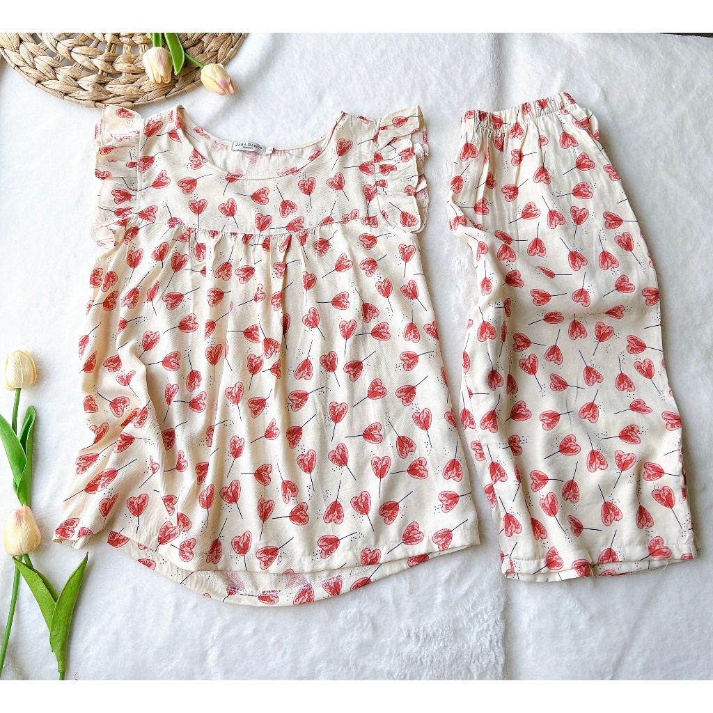 Đồ bộ sát nách cánh tiên mềm mát(Hàng shop tự thiết kế)