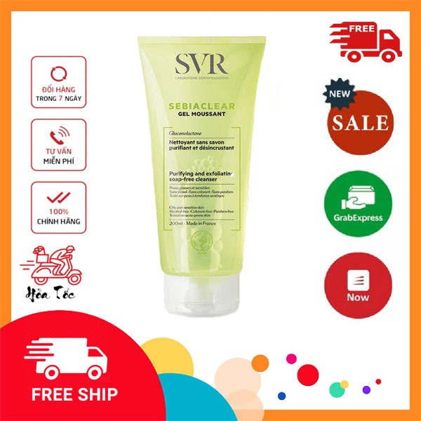 Sữa Rửa Mặt SVR Cho Da Dầu Mụn - SVR Sebiaclear Gel Moussant 200ml Loại Bỏ Tế Bào Da Chết SRM | BigBuy360 - bigbuy360.vn