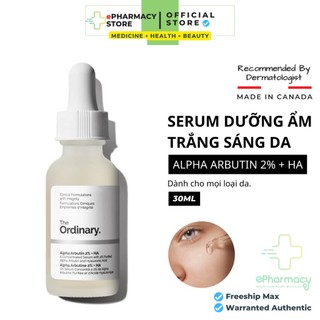 Serum dưỡng trắng da alpha arbutin 2% + ha - the ordinary 30ml