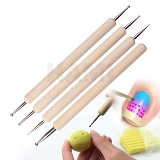 Dụng cụ đất sét diy, bộ 4 dụng cụ đầu bi kim loại dụng cụ tạo hình đất sét ty-3659a