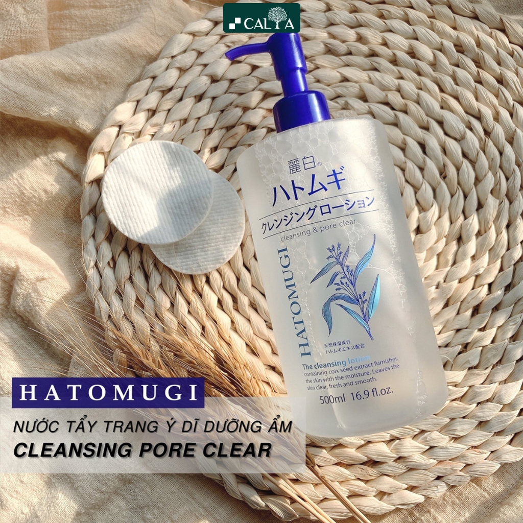 Nước Tẩy Trang Hatomugi Làm Sạch Sâu, Dưỡng Ẩm Cho Da - Reihaku Hatomugi Cleansing Lotion 500ml