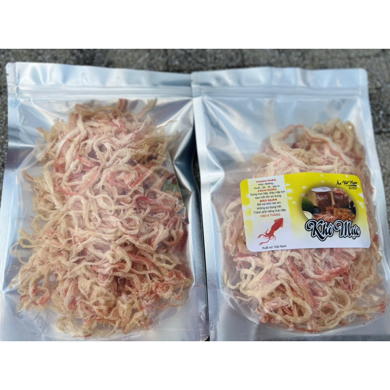 COMBO khô bò + mực [250gr bò vụn + 250gr mực hấp dừa]