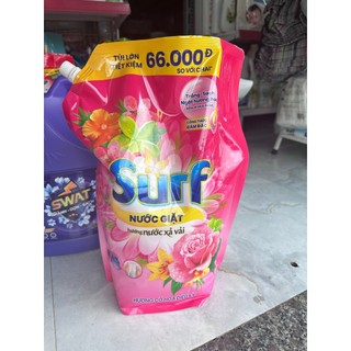 Nước giặt surf 3,3 kg hương nước xả vải , 2.9kg có tặng, 3.1kg hương nước hoa