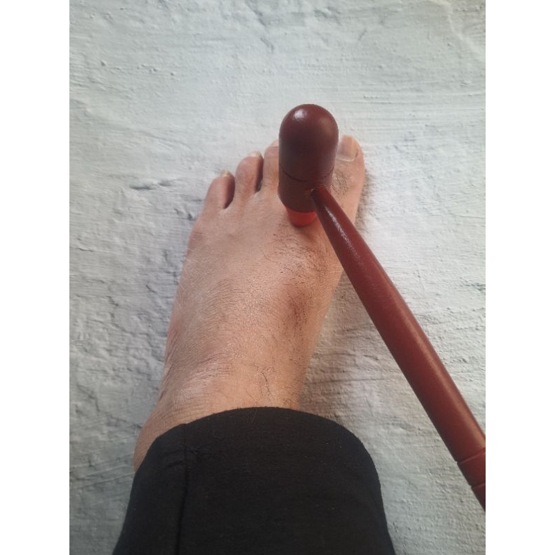 Dụng cụ trị liệu bàn chân, bộ day gõ massage chân bằng gỗ, cây bấm huyệt chân
