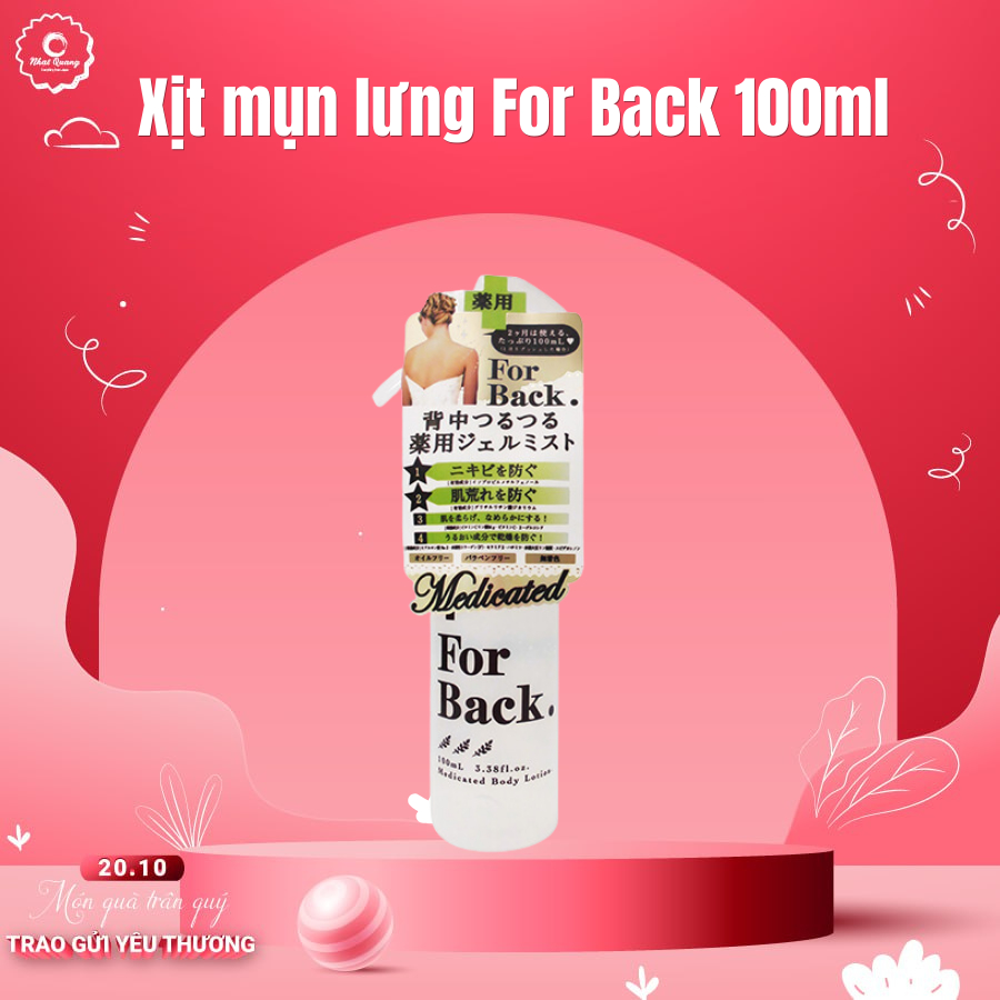 Xịt hỗ trợ giảm mụn lưng For Back