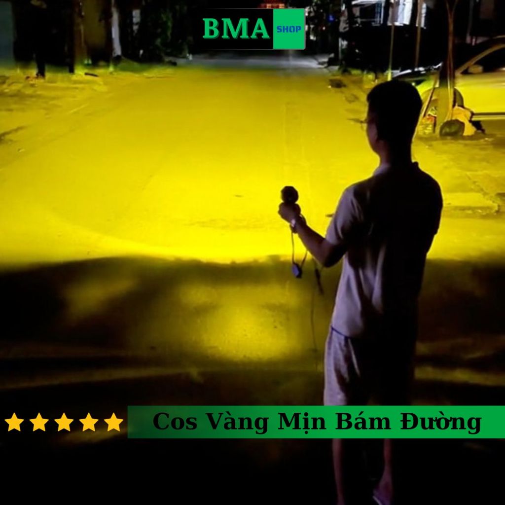 Đèn Trợ Sáng Bi Cầu BMU P65 55W/12.24V/DC Pha Laser Chống Chói