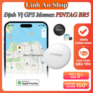 Thiết Bị Định Vị GPS Momax PINTAG BR5 - Giúp Theo Dõi Ô Tô, Xe Máy, Trẻ Em, Thú Cưng - Hỗ Trợ App Find My