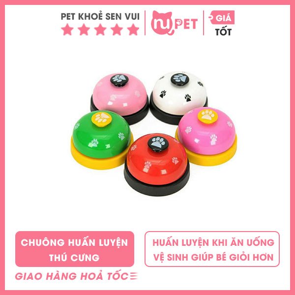 Chuông huấn luyện chó mèo Nupet | Chuông bấm huấn luyện thú cưng nhiều màu