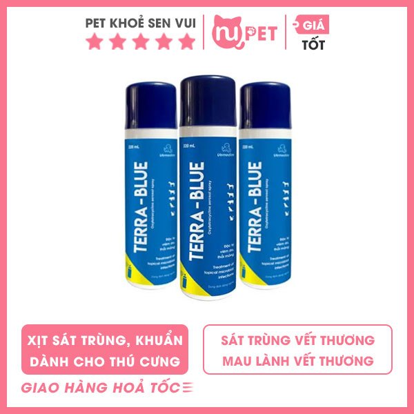 Phun xịt mau lành vết thương, sát trùng da 220ml