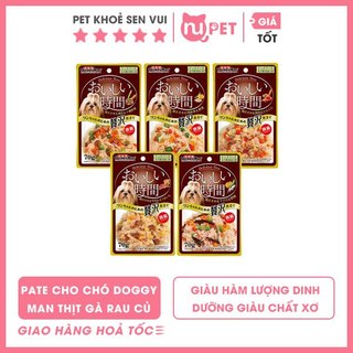 Pate cho chó DoggyMan – Thịt gà đóng gói 5 vị