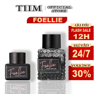 Nước Hoa Vùng Kín Foellie chai đen 5ml/10ml Hàn Quốc Mùi Hương Dịu Nhẹ Lưu Hương Suốt 24 giờ Chính Hãng