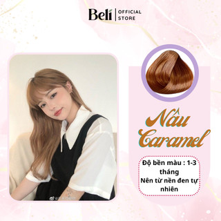 Thuốc Nhuộm Tóc KOOLPRO Màu Nâu Caramel Không Tẩy Tuýp 100g -Beli Official Store