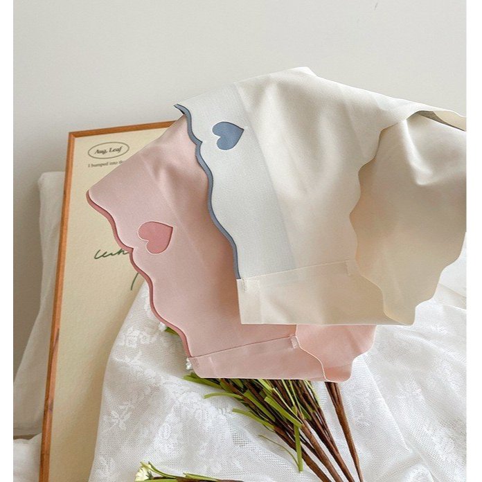 Quần lót nữ đúc su thiết kế hình tim chất thun lạnh viền sóng không đường may gợi cảm Rose 8335