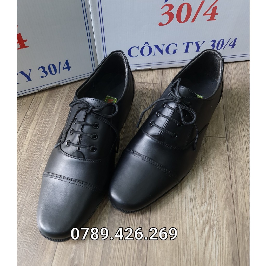 GIÀY DA NAM MÃ 102 CHÍNH HÃNG CÔNG TY 30/4 - DA BÒ THẬT 100%, CÓ KHÂU ĐẾ, BẢO HÀNH 12 THÁNG