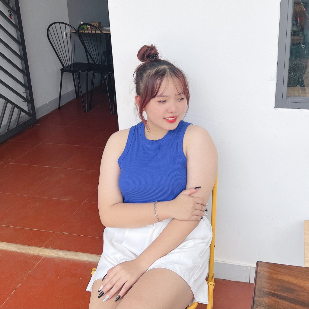 Áo croptop Bigsize CÔ NHỎ ba lỗ trơn thun gân xịn co giãn manh G4