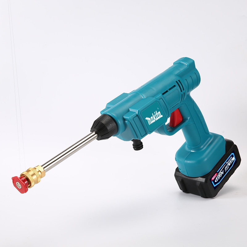 Máy rửa xe cầm tay MAKITA 199v máy phun nước áp lực lớn, rửa xe, nhà cửa, tưới cây - Máy Full Phụ kiện
