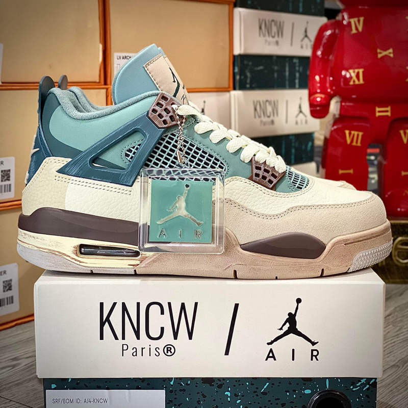 Giày Sneakers Air Jordan 4 Snorlax Custom jordan4 pokemon best quality full box tặng kèm tất