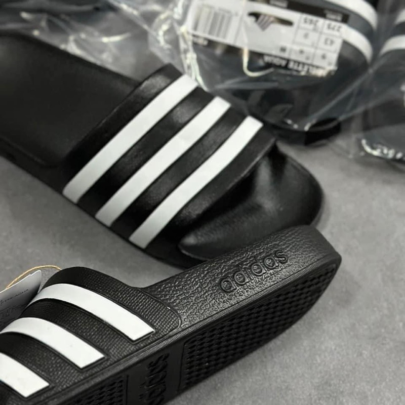 Dép nam đúc nguyên khối 3 sọc A D I D A S Cao Su Non Siêu Nhẹ Chống Nước Dép Quai Ngang Nam Thể Thao Mang Trong Nhà