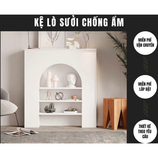 Xả kho kệ lò sưởi, tủ decor trang trí phong cách Bắc Âu