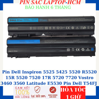 Pin laptop dell inspiron 5525 5425 5520 r5520 15r 5520 7520 17r 5720 7720 vostro 3460 3560 latitude e5530 pin dell t54fj