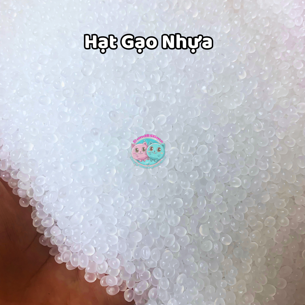 50gr Hạt Gạo Nhựa Dùng Để Trang Trí, Trộn Slime, Tạo Hình Đa Năng - Nguyên Liệu Làm Slime