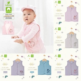 [CHÍNH HÃNG] Áo gile lót nỉ cài giữa thêu họa tiết động vật Lullaby