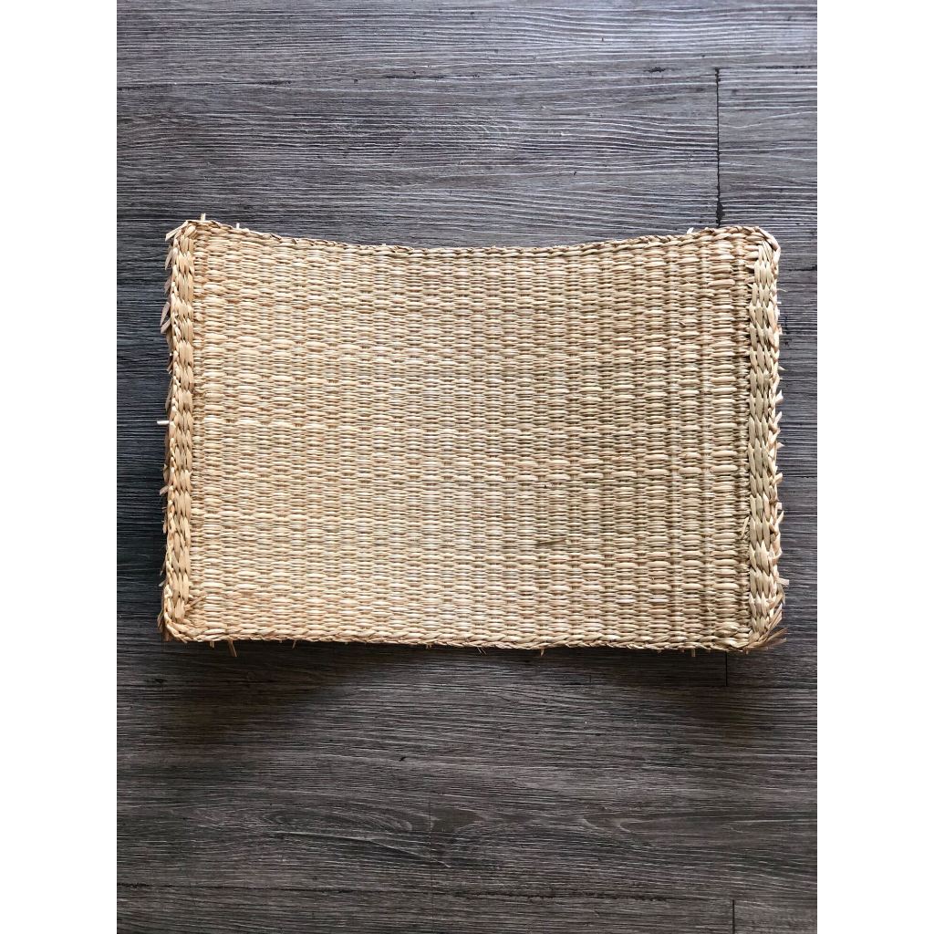 Đệm ngồi bệt vuông/tròn cói tự nhiên, sợi mây điều hoà Không mút