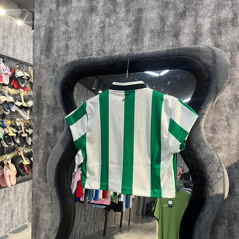 ÁO ADIDAS TIRO COLORBLOCK CROP TEE ‘GREEN’