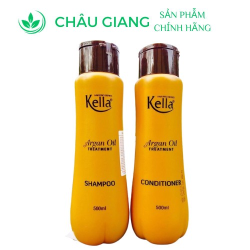 Dầu gội,  dầu xả dưỡng tóc Kella Argan Oil 500ml
