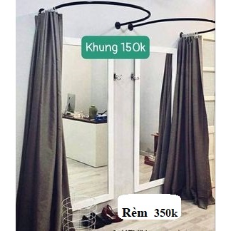 Combo 1 khung thử đồ C + rèm thử đồ