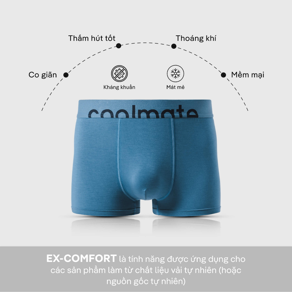 Quần lót Trunk Ex-Comfort High Quality Modal - Thương hiệu Coolmate