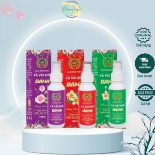 Xả vải khô lâm đại phúc bama mẫu mới, chai xịt thơm quần áo bama 100ml