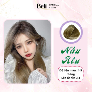  Thuốc Nhuộm Tóc Màu NÂU RÊU Không Tẩy 100g  -Beli Official Store 
