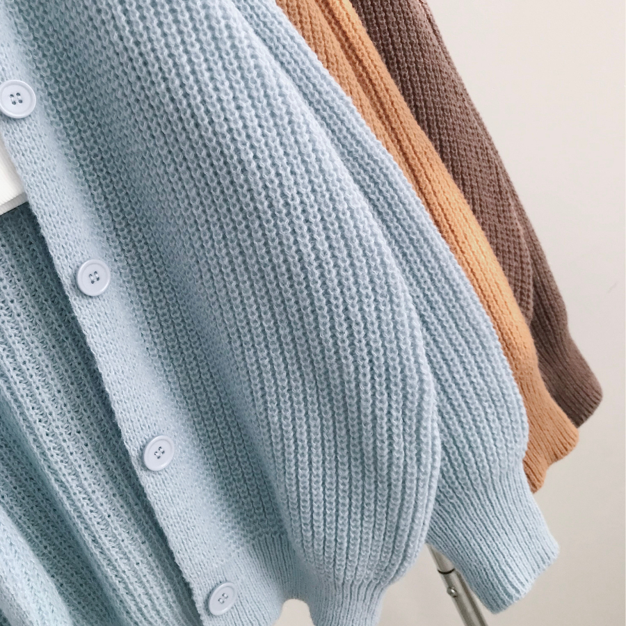 Áo khoác cardigan nữ chất vải len thừng mịn form rộng WYY- 10587 - Jemcloset