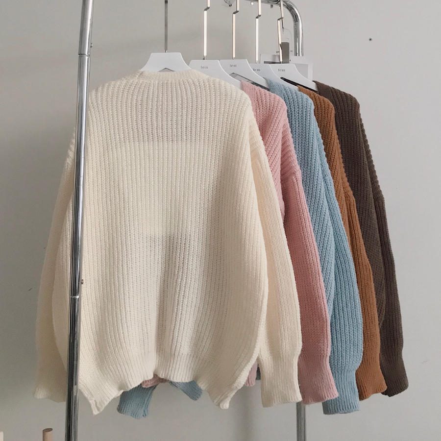 Áo khoác cardigan nữ chất vải len thừng mịn form rộng WYY- 10587 - Jemcloset