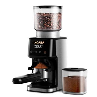 Máy xay cà phê LaCasa LC18 espresso cao cấp, 51 cấp xay.