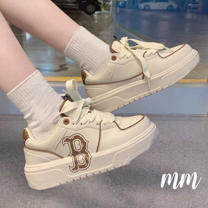 Giày Thể Thao MLB Chunky Liner Classic Monogram Brown,Giày Sneaker MLB Nâu Kem