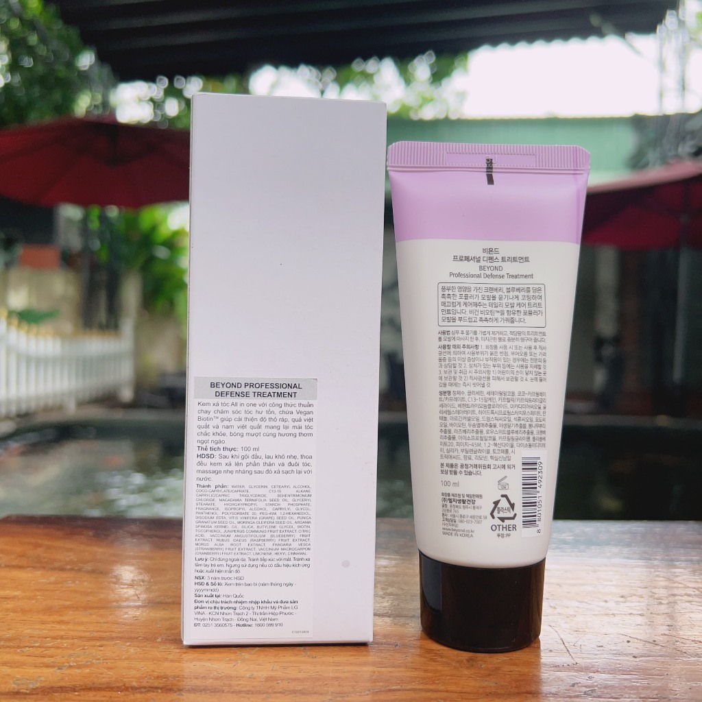 Dầu gội xả thuần chay Beyond Professional Defense 100ml - Chính hãng LGVina có tem